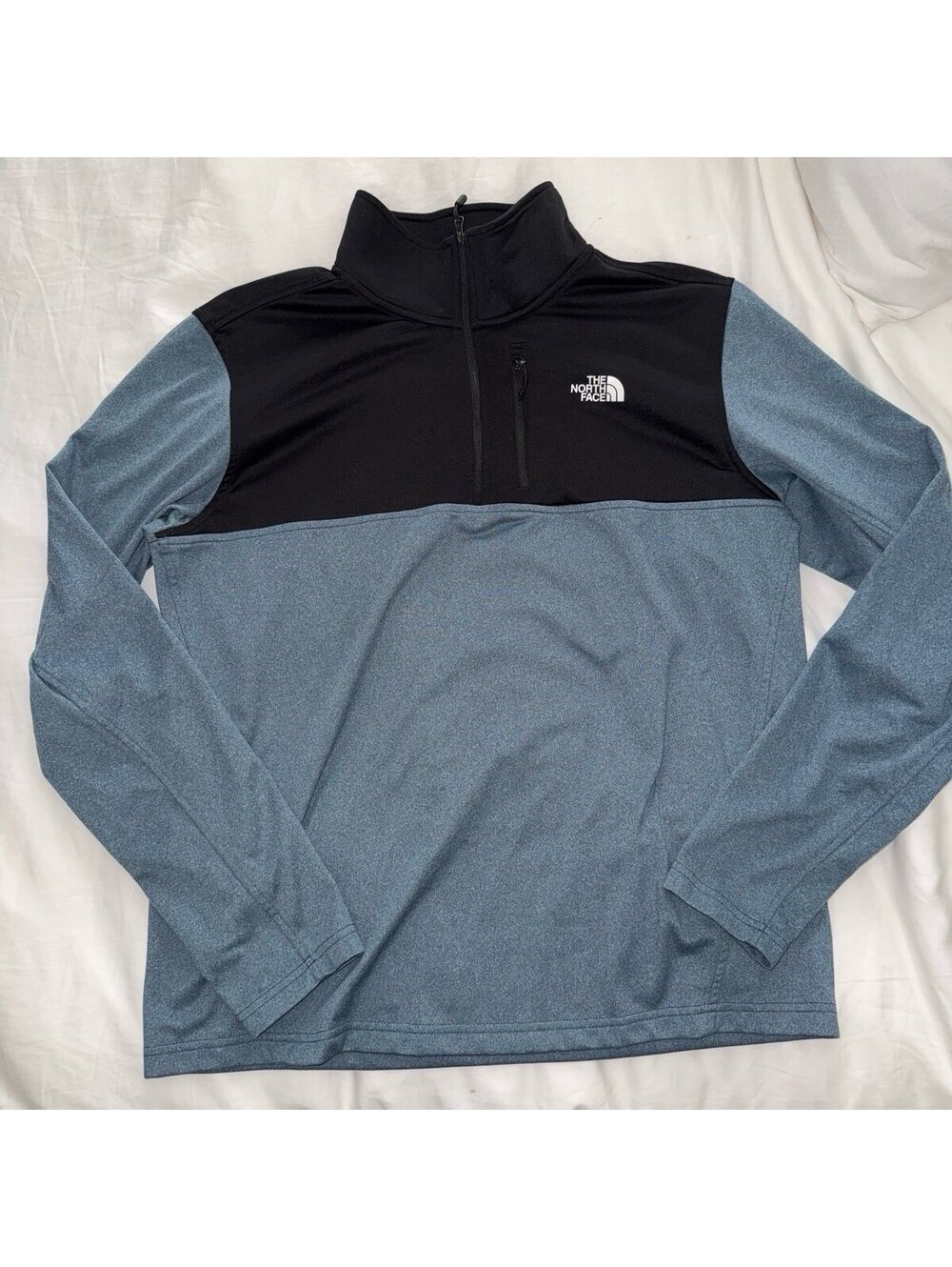 The North Face Men's The North Face Men's Blue Black 1/4 Zip Pullover Sweatshirt